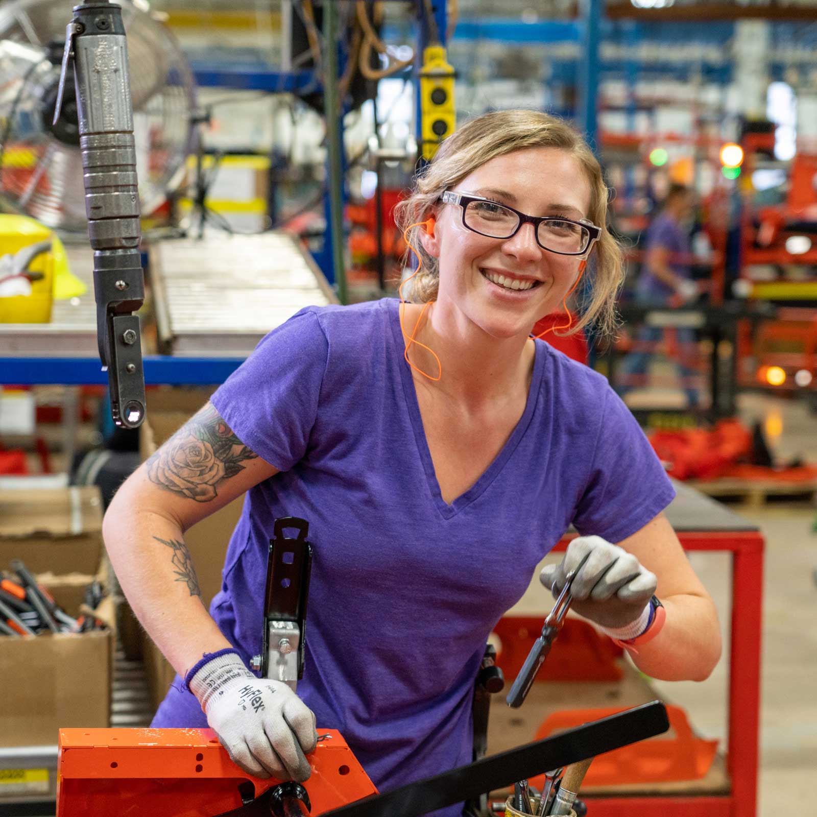 woman in factory
